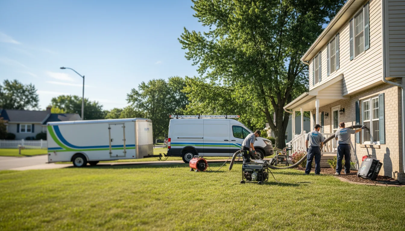 Flooded Basement Restoration And Cleanup With Repair in Maple, WI near me